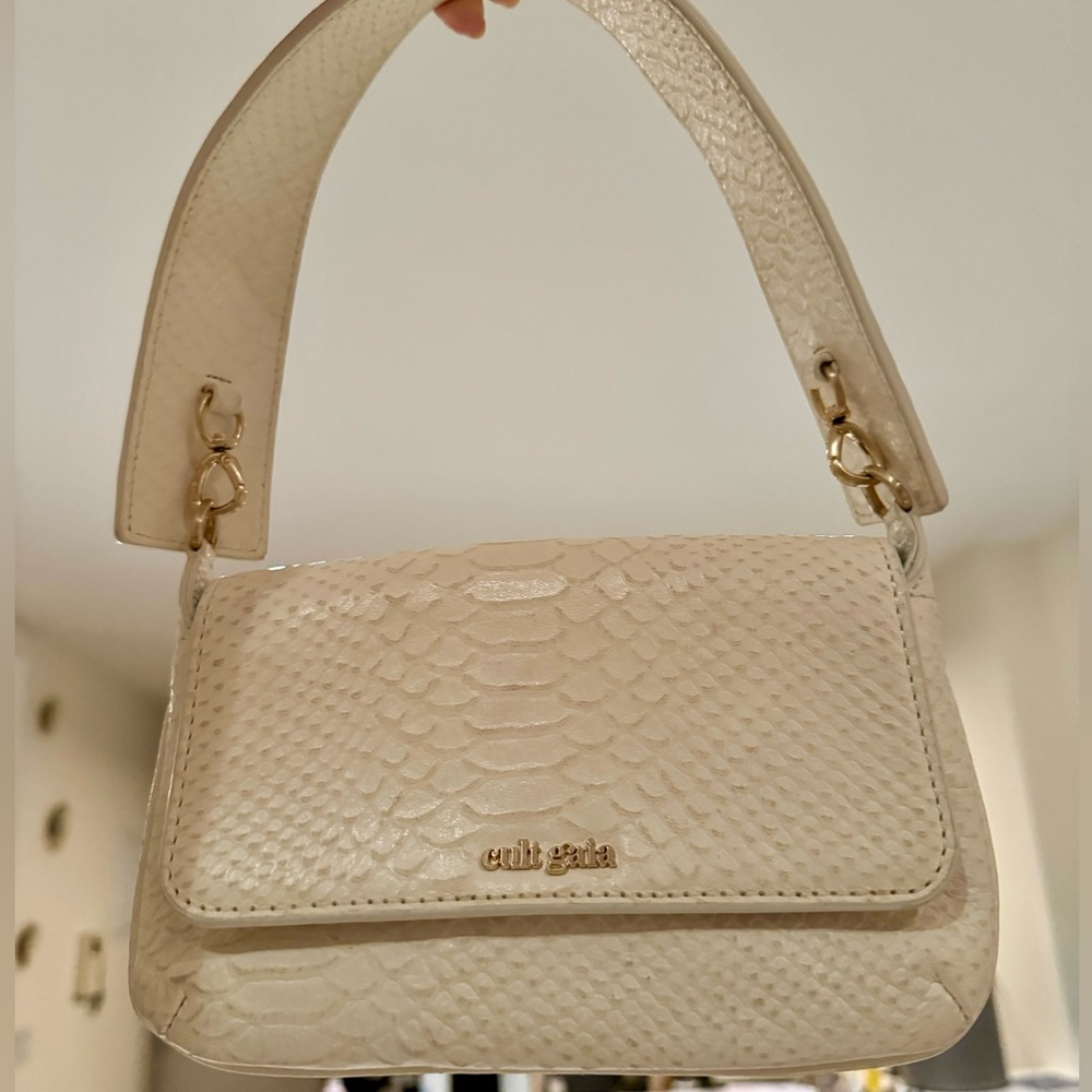 Cult Gaia Damara Leather Shoulder Bag
